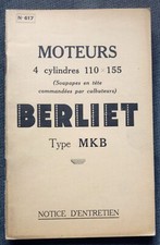 Notice d'Entretien BERLIET