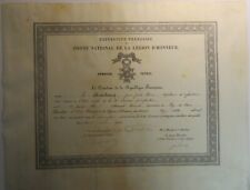 GENERAL MORDACQ   DIPLOME de