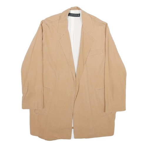 Zara veste lyocell beige - zara,