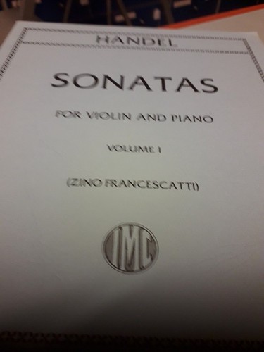Haendel sonates pour violon - haendel,