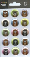 Stickers 3d Oursons