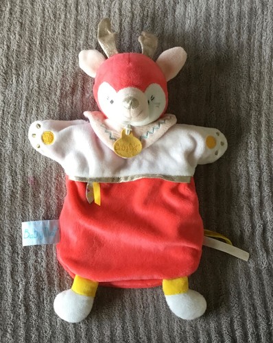 Doudou marionnette cerf renne - doudou,