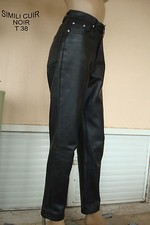 JEANS  PANTALON SIMILI CUIR