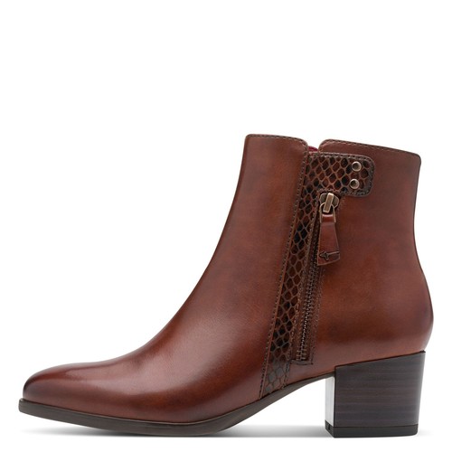Bottines femme cuir - bottines, marron