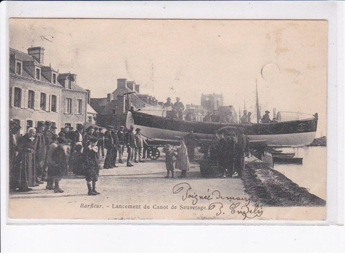 Barfleur lancement canot - barfleur:,