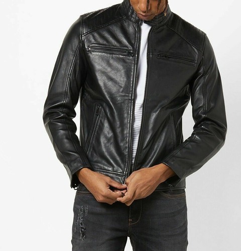 Veste cuir véritable - véritable, homme