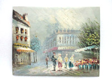 Tableau, huile sur toile : "