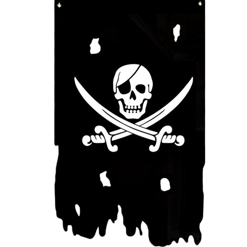 Drapeau pirate décoration - pirate,
