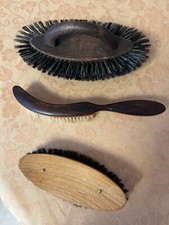 lot anciennes brosses bois et