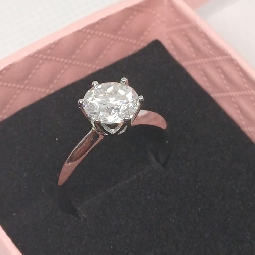 Vvs1 bague moissanite - moissanite, 2