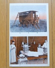 Porte carte postale militaire d'avant-guerre Pigeon X-Ray Room bon état navir...