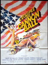 THE CANNONBALL RUN Burt Reynolds Farrah Fawcett ORIGINAL french LARGE  poster