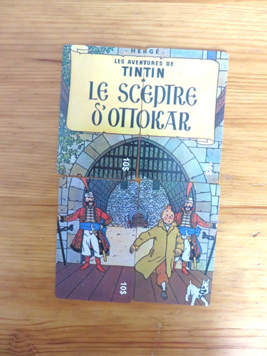 Tintin carte - tintin-,