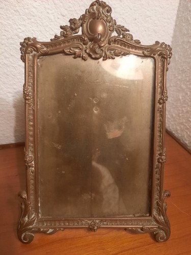 Ancien cadre photo cuivre - ancien, en