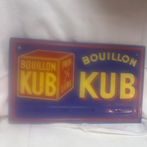 Plaque vintage bouillon kub - vintage,