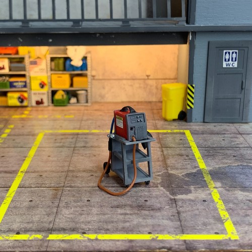 Diorama garage 43 - garage, 1/43