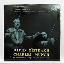 OISTRAKH ⸺  CHAUSSON, ST-SAENS, BERLIOZ ⸺  RCA orig FR LP NM