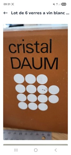 Daum lot verres à vin - 6,