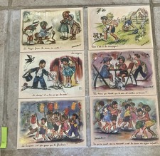 6 Cartes Postales Neuves