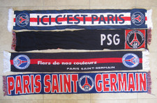 Lot 4 echarpe supporter Football PSG Paris Saint Germain vintage Retro