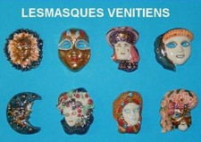 2002 MASQUE VENITIEN CARNAVAL DE VENISE FEVE PORCELAINE 2D modèles au choix
