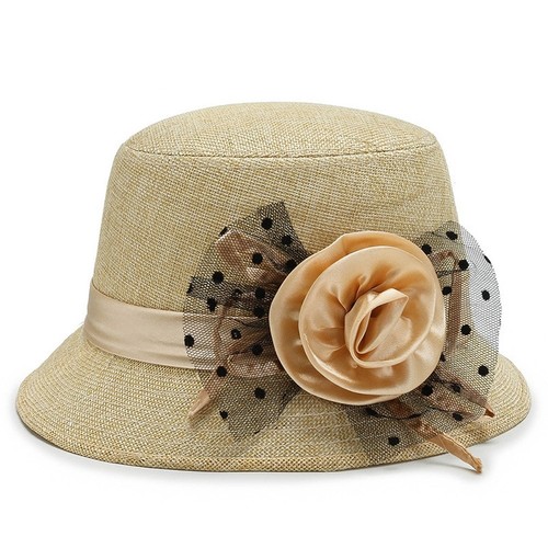 Chapeau coréen chanvre - , motif
