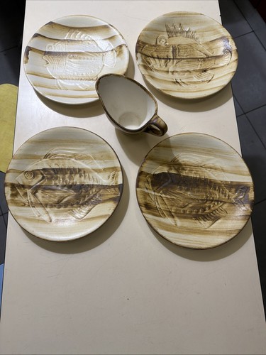 Assiettes poisson 1 - 4, et