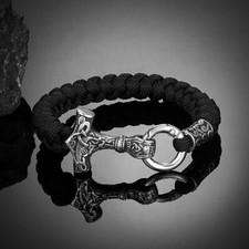 Bracelet en paracorde noir et