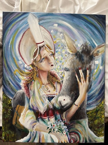 Peinture huile d une - peinture,