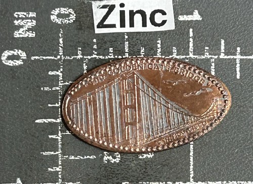 Penny écrasé allongé - allongé, du