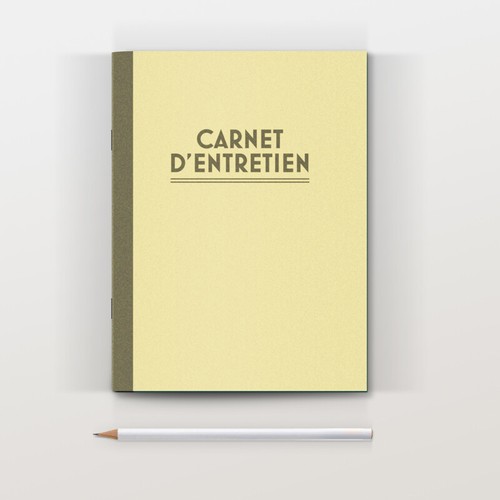 Carnet entretien beige - carnet,