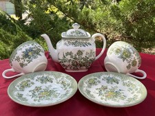 Unicorn Tableware Green Pheasants Service à thé anglais Duo Théière Tasses
