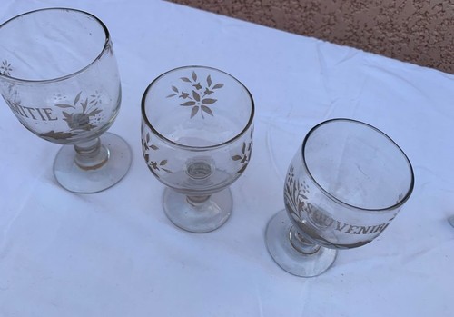 Lot verres anciens - de,