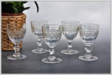 Set 5 verres à vin n°4 en cristal de Saint Louis modèle Trianon - Wine glasses
