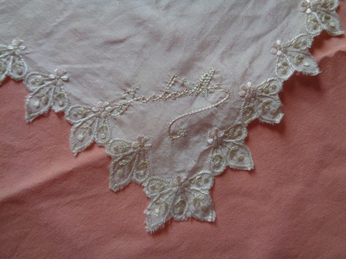 Mouchoir mariage en soie - mouchoir,