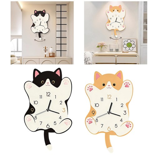 Horloge murale chat - , unique