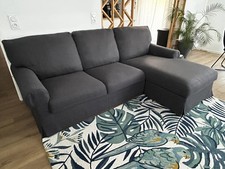 Canapé Méridienne Gris Poltron et sofa 2,35m Large et 1,55m Profondeur