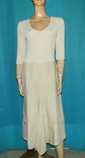 robe longue INDIES en viscose et lin beige crème taille 3 ou 40 EUR
