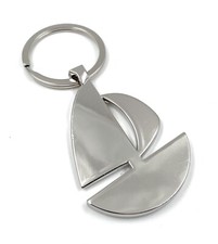 Bateau à Voile Bateau Ründlich Porte-Clés Argent en Métal