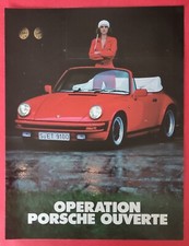 Publicité de presse: Automobile PORSCHE 911 Sc Cabriolet  1982 3 pages
