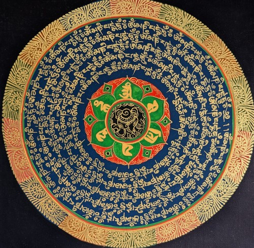 Tibet thangka mantra - tibet, de