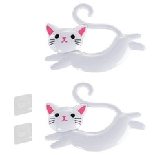 Barre Porte-Serviettes Murale en Forme de Chat, Porte-Serviettes Mignon San2629