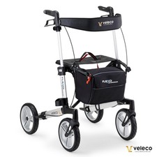 Veleco Flexo rollator pliable en aluminium, livré monté