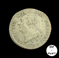 (WA-042) - Louis XVI – 15 sols au génie 1791 I, Limoges