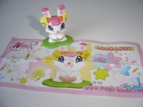Figurine kinder lapin milly - kinder,