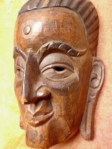 Vintage masque sculpté - vintage,
