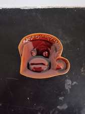 COUPELLE PUBLICITAIRE CAFE RAS D'AMHARA EN CERAMIQUE MARRON