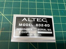 ALTEC 802-8D  Voice Of Theater