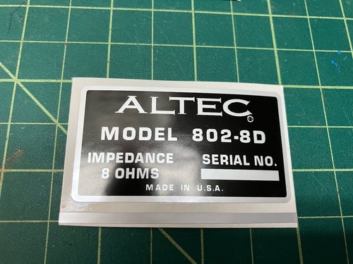 Altec 802 voice - 802-8d, theater