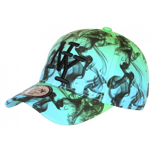 Casquette turquoise et - ny,
